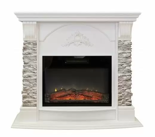 Каминокомплект RealFlame Athena GR STD/EUG/25/24 WT с очагом Kendal 24