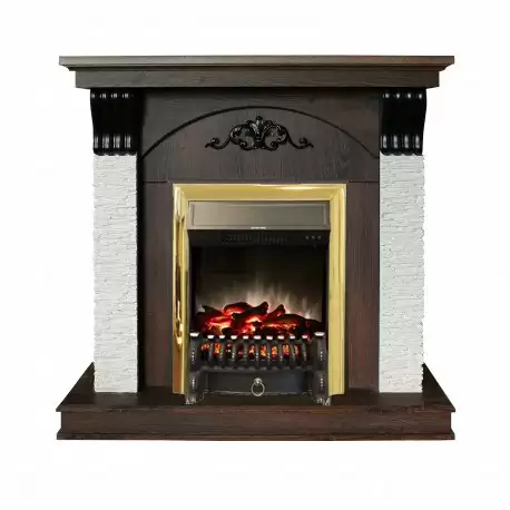 Каминокомплект RealFlame Corfino NT с очагом Fobos Lux Brass S