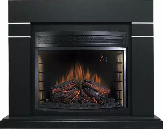 Каминокомплект Royal Flame Lindos черный с очагом Dioramic 28 LED FX