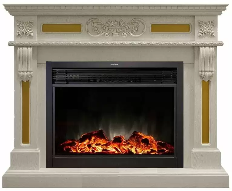 Каминокомплект RealFlame Corsica 26 WT с очагом MoonBlaze LUX Black