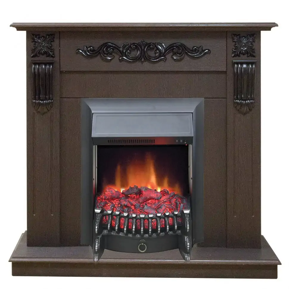 Каминокомплект RealFlame Dominica STD/EUG DN с очагом Fobos Lux Black S