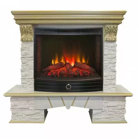 Каминокомплект RealFlame Rockland LUX 25/25,5 с очагом Evrika 25,5 LED