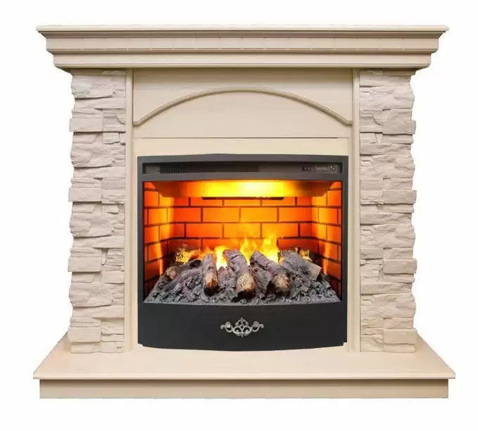 Каминокомплект RealFlame Elford STD/EUG/25.5/HL WT с очагом 3D Firestar 25.5