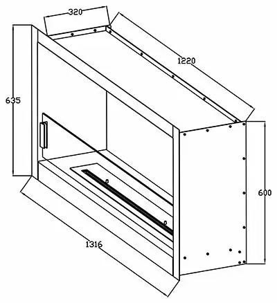 Биокамин модульный Silver Smith Capsula Lux 3 Glass