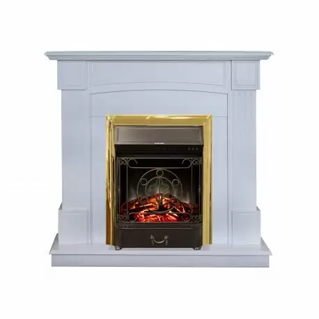 Каминокомплект RealFlame Andrea с очагом Majestic Lux Brass S