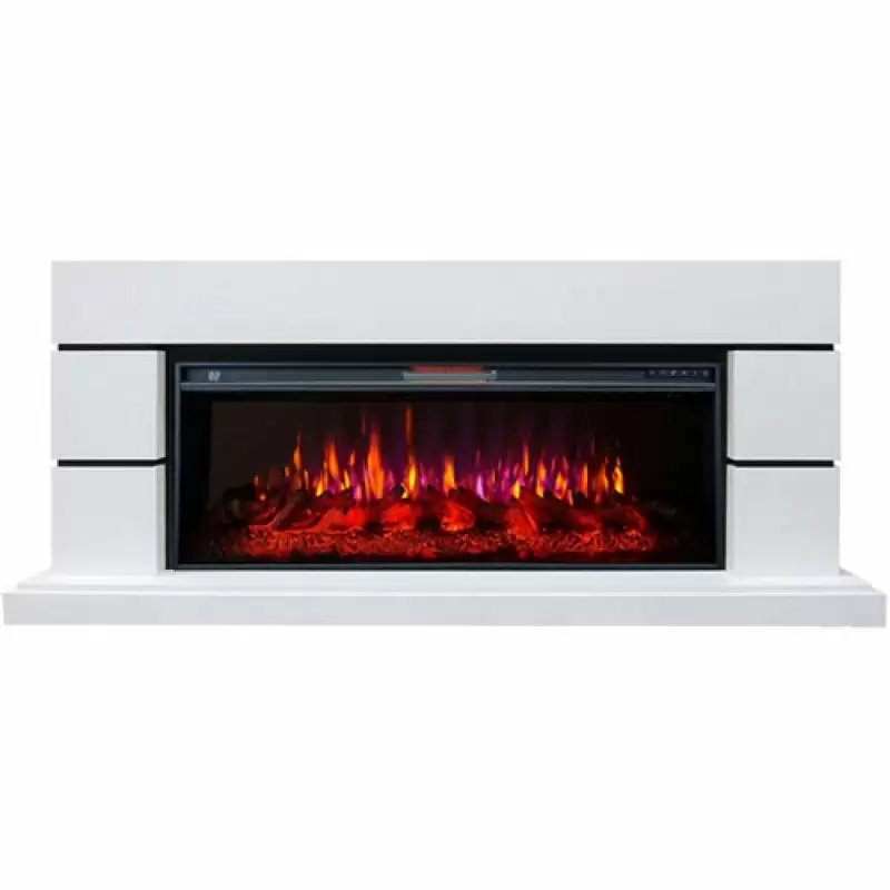 Каминокомплект Interflame Норд белый с очагом FreeSpace 50 LED FX QZ
