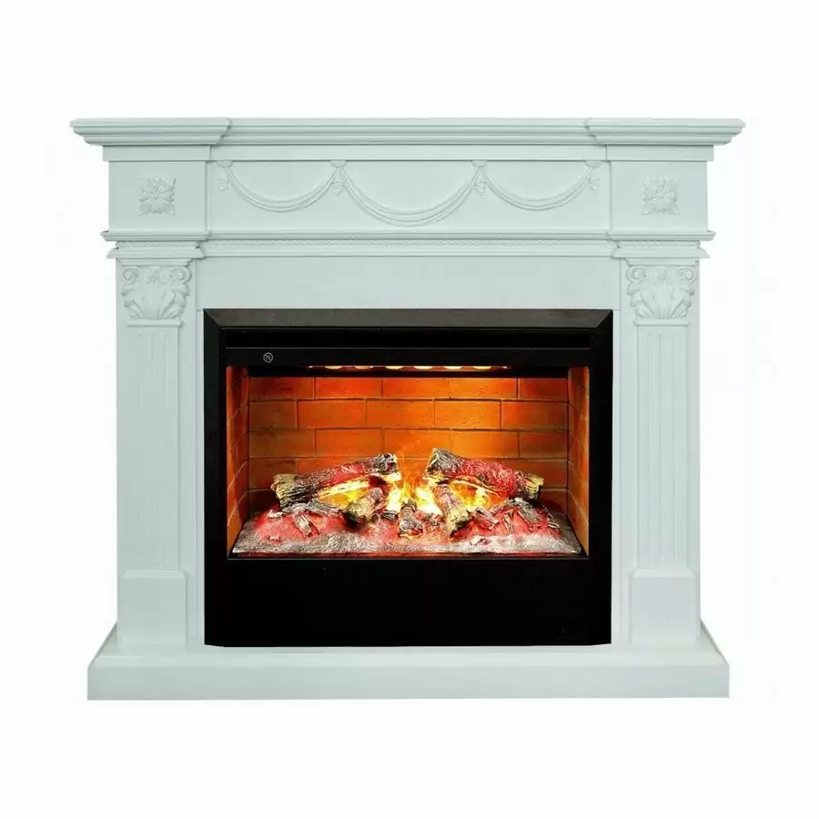 Каминокомплект RealFlame Casablanca 25,5/26 WT с очагом 3D Helios 26