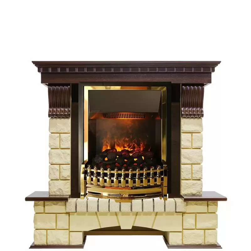 Каминокомплект Dimplex Pierre Luxe шампань с очагом Atherton