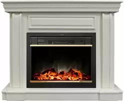 Каминокомплект RealFlame Bogema 26 WT с очагом Moonblaze Lux Brass