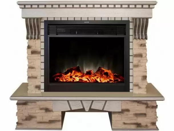 Каминокомплект RealFlame Sorento 25,5 с очагом MoonBlaze S LUX Black