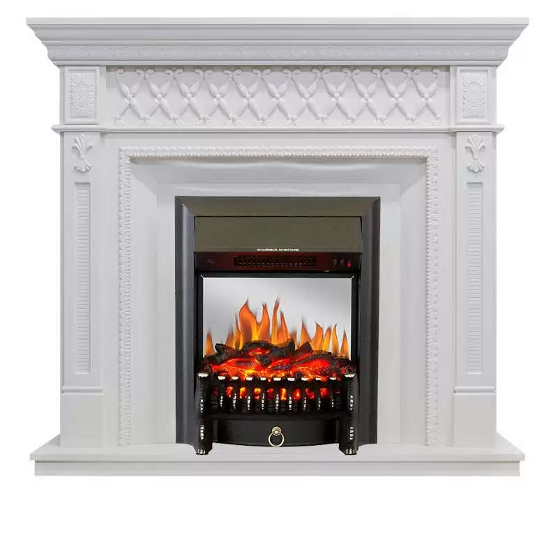 Каминокомплект Royal Flame Alexandria белый дуб c очагом Fobos FX M Black