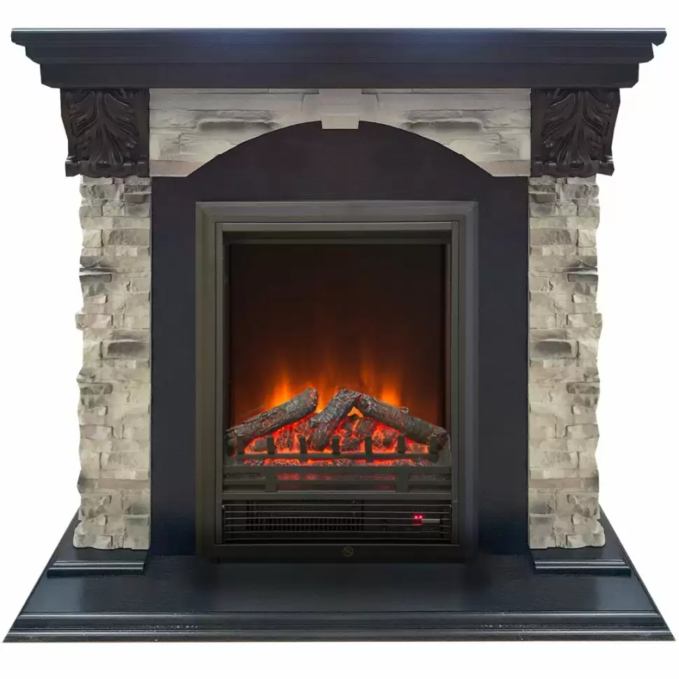 Каминокомплект RealFlame Dublin ROCKSTD/EUG AO с очагом Eugene