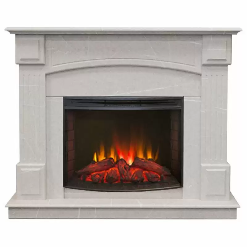Каминокомплект RealFlame Carolina 25.5/24 WT F714 c очагом Evrika LED