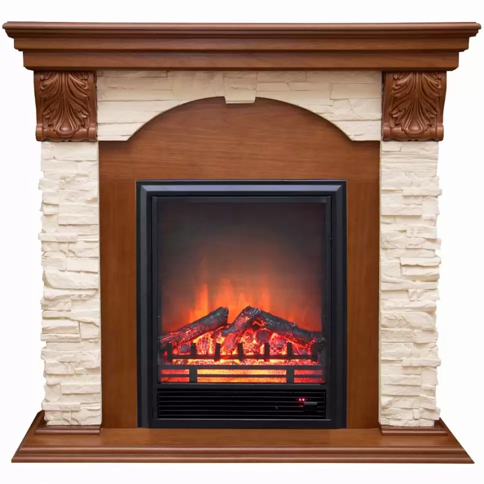 Каминокомплект RealFlame Dublin LUX STD/EUG AO с очагом Eugene