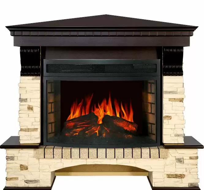 Каминокомплект Royal Flame Pierre Luxe сланец угловой c очагом Dioramic 25 FX