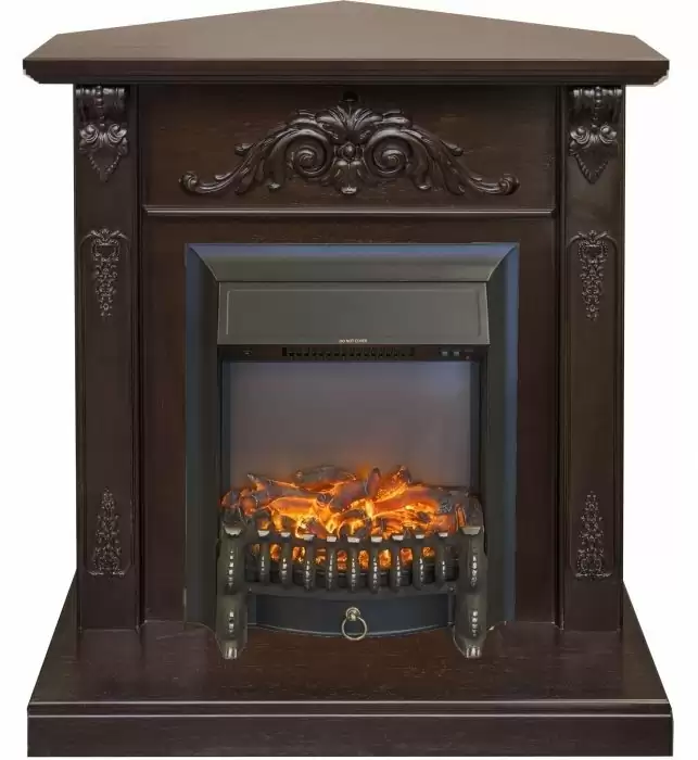 Каминокомплект RealFlame Anita corner STD/EUG AO с очагом Fobos Lux Black S