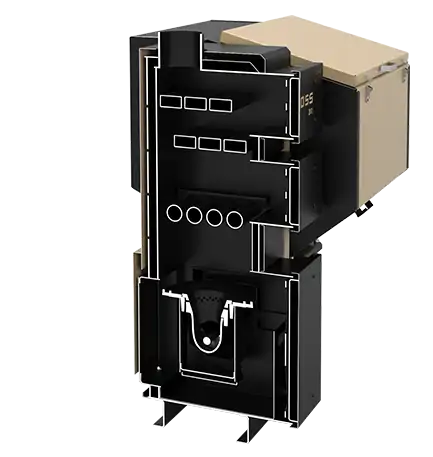 Напольный твердотопливный котел Koloss Auto DUO PLUS 55