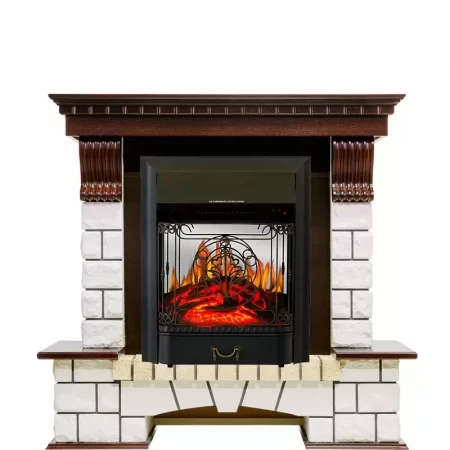 Каминокомплект Royal Flame Pierre Luxe с очагом Majestic FX M Black