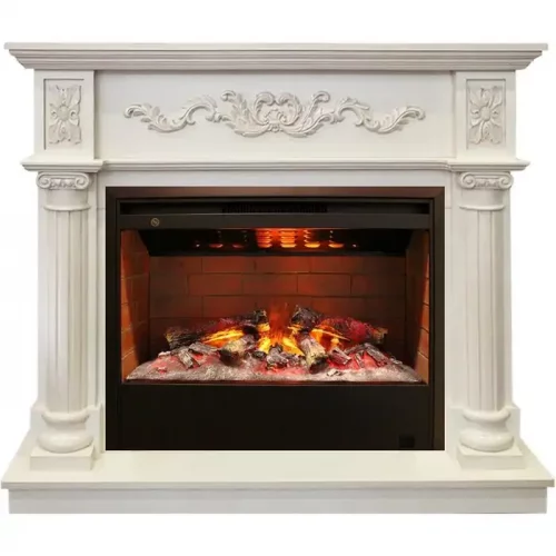 Каминокомплект RealFlame Silvia 26 WT с очагом 3D Helios 26