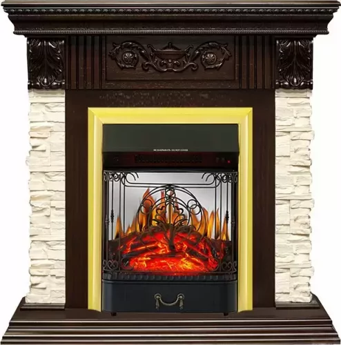 Каминокомплект Royal Flame Luxemburg с очагом Majestic FX M Brass