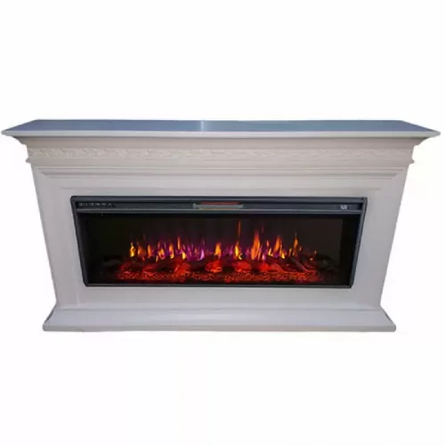 Каминокомплект Interflame Тайлер белый с очагом FreeSpace 50 LED FX QZ