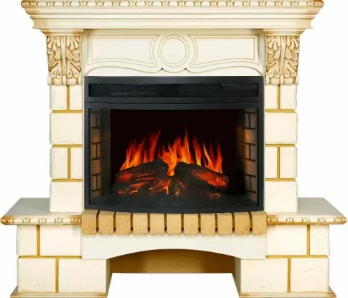 Каминокомплект Royal Flame Pierre Luxe шампань c очагом Dioramic 25 FX