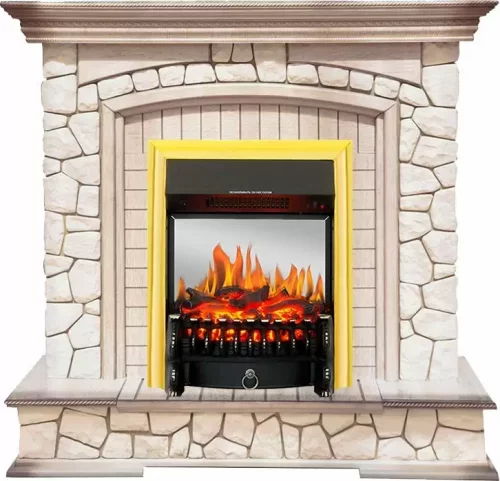 Каминокомплект Royal Flame Preston с очагом Fobos FX M Brass