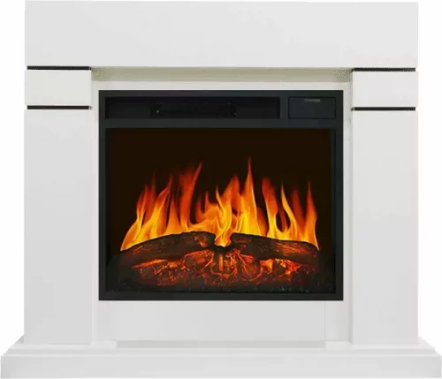 Каминокомплект Royal Flame Lindos белый с очагом Vision 23 LED FX
