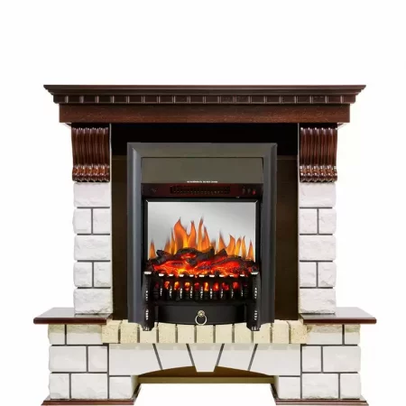 Каминокомплект Royal Flame Pierre Luxe с очагом Fobos FX M Black