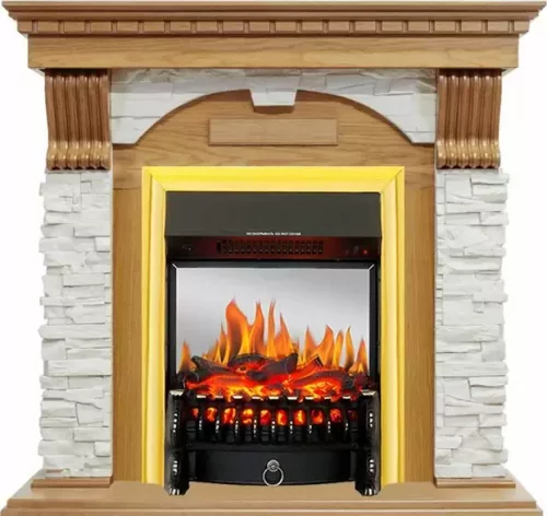 Каминокомплект Royal Flame Dublin с очагом Fobos FX M Brass