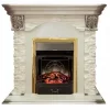 Каминокомплект RealFlame Dublin LUX STD/EUG WT с очагом Majestic s Lux Black/Brass