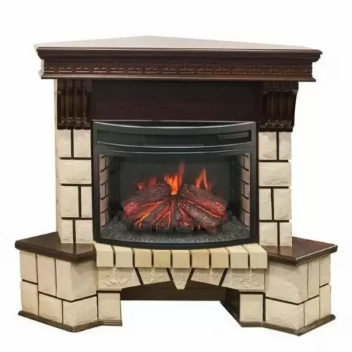 Каминокомплект RealFlame Stone Corner new 25/25,5 с очагом Firefield 25 S IR