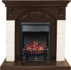Каминокомплект Royal Flame Bern мелкий сланец белый с очагом Fobos FX Black