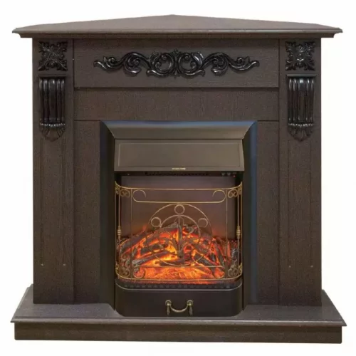 Каминокомплект RealFlame Dominica Corner STD/EUG DN с очагом Majestic Lux Black S