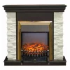 Каминокомплект RealFlame Elford STD/EUG/25'5/HL AO с очагом Fobos s Lux Black/Brass