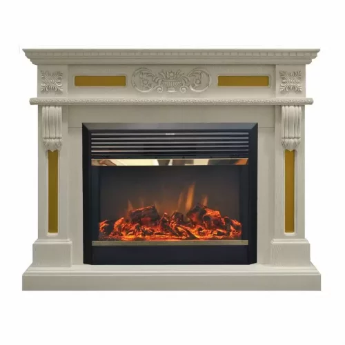 Каминокомплект RealFlame Corsica 26 WT с очагом MoonBlaze LUX Brass
