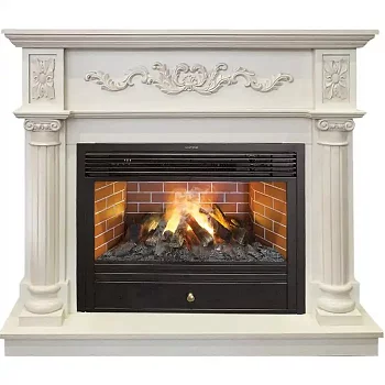 Каминокомплект RealFlame Silvia 26 WT с очагом 3D Novara