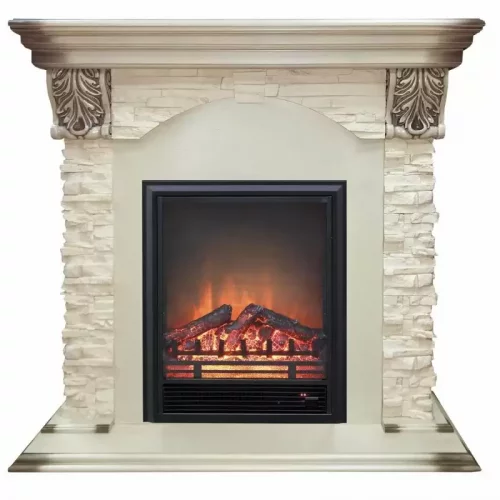 Каминокомплект RealFlame Dublin LUX STD/EUG WT с очагом Eugene