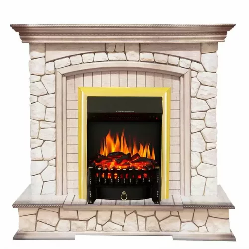 Каминокомплект Royal Flame Preston с очагом Fobos FX Brass