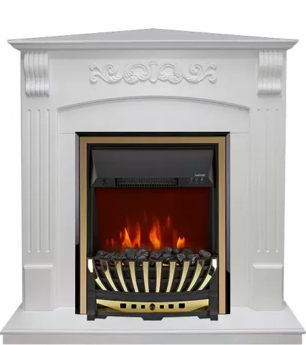 Каминокомплект Royal Flame Sorrento угловой c очагом Aspen Brass