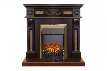 Каминокомплект RealFlame Corsica STD/EUG AO с очагом Majestic Lux Brass S