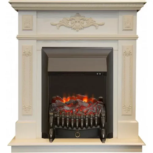 Каминокомплект RealFlame Lilian STD/EUG WT с очагом Fobos Lux Black S