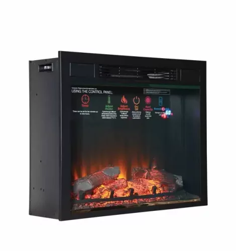 Каминокомплект Interflame Экстер угловой венге с очагом Sirius 30 LED FX Black