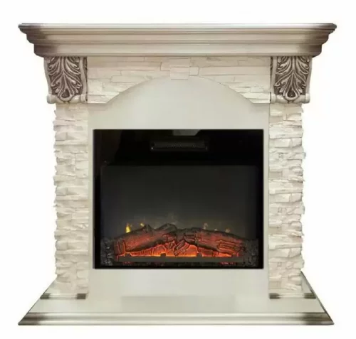 Каминокомплект RealFlame Dublin LUX STD/EUG/24 WT с очагом Kendal 24