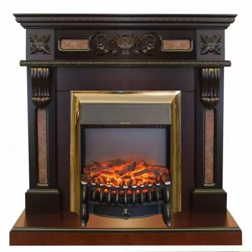 Каминокомплект RealFlame Corsica STD/EUG AO с очагом Fobos Lux Brass S