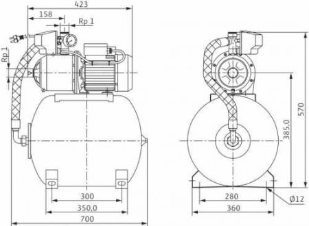 Установка водоснабжения Wilo MultiCargo HMC 304 EM