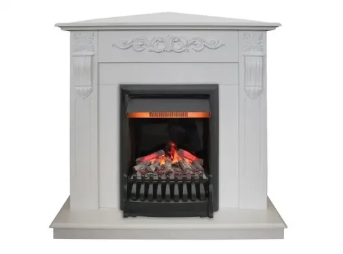 Каминокомплект RealFlame Dominica Corner STD/EUG WT с очагом 3D Oregan