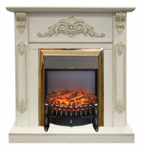 Каминокомплект RealFlame Anita corner STD/EUG WTG с очагом Fobos Lux Brass S