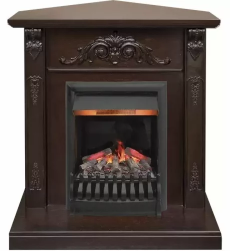 Каминокомплект RealFlame Anita corner STD/EUG AO с очагом 3D Oregan