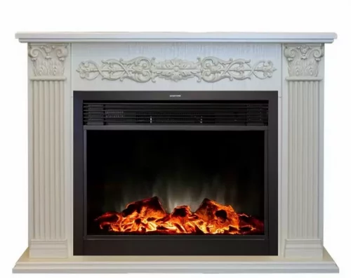 Каминокомплект RealFlame Milton 25,5/26 WT с очагом MoonBlaze LUX Black